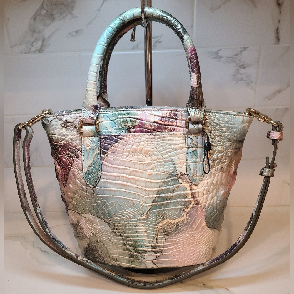 Brahmin Small Bowie Nirvana Melbourne Satchel Shoulder Bag EUC - Picture 5 of 14